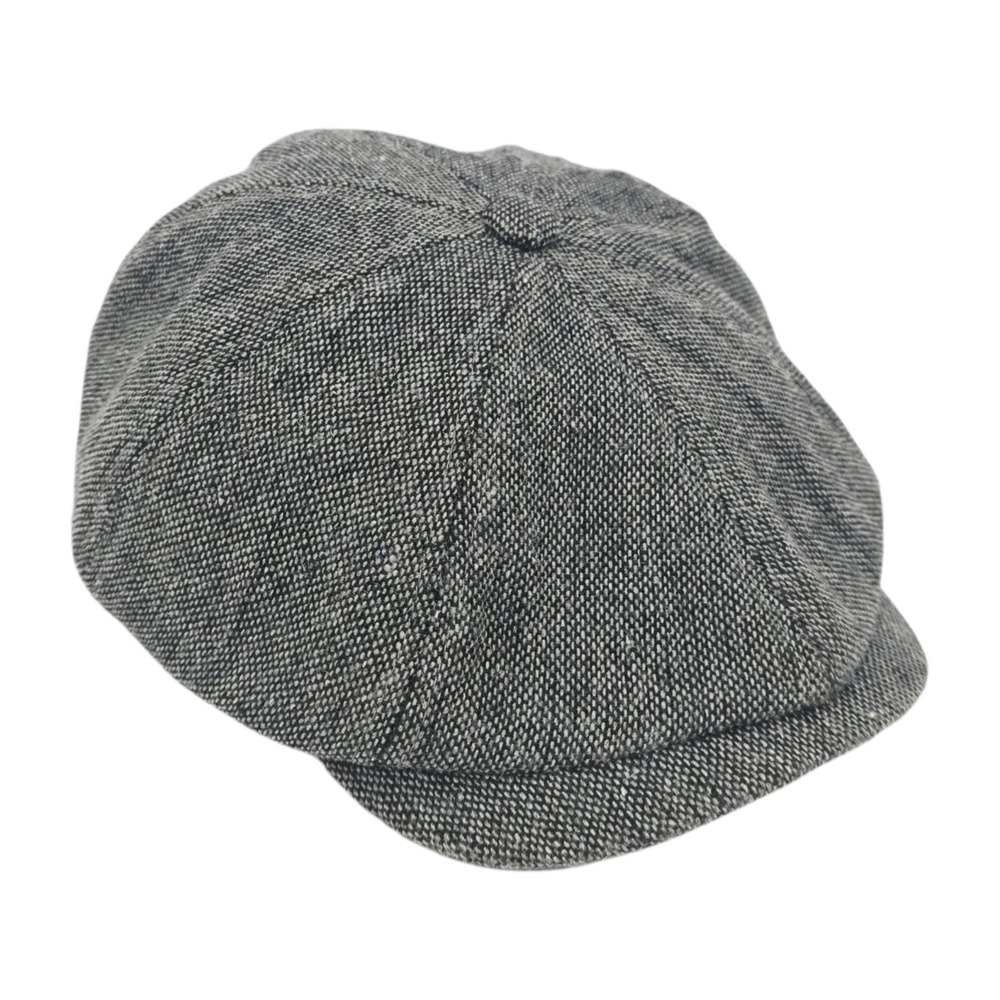 Frye Newsboy Hat Cap Men's OSFM Driving Tweed Cabbie Flat Wool Gray